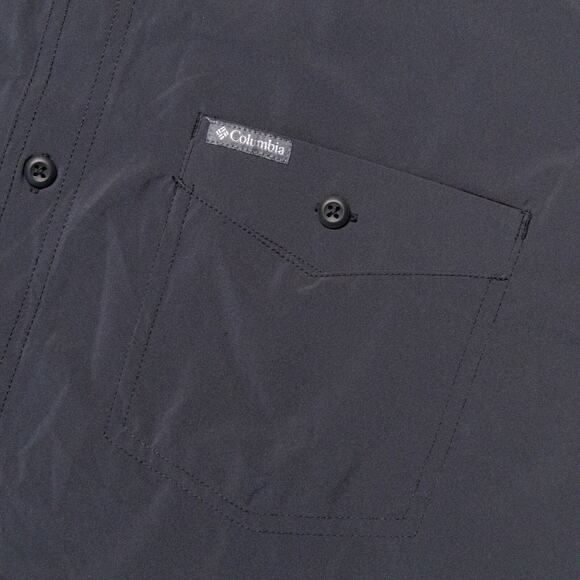 Columbia Dark Gray Causal Button Down Short Sleeve Shirt Mens Size XXL - Picture 15 of 15